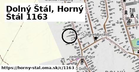 Dolný Štál, Horný Štál <span class="supisne">1163</span>