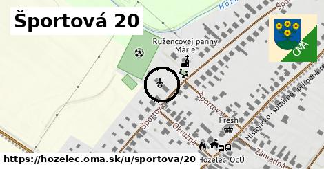 Športová 20, Hozelec