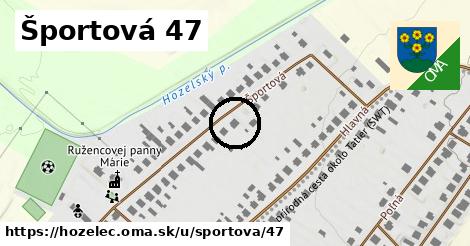Športová 47, Hozelec
