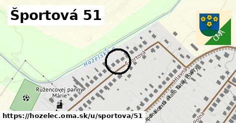 Športová 51, Hozelec