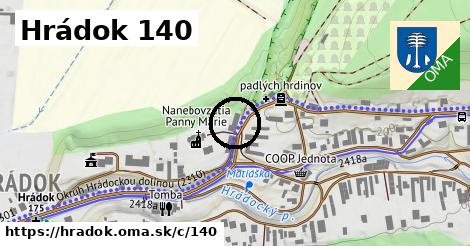 Hrádok <span class="supisne">140</span>
