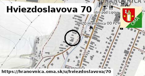 Hviezdoslavova 70, Hranovnica