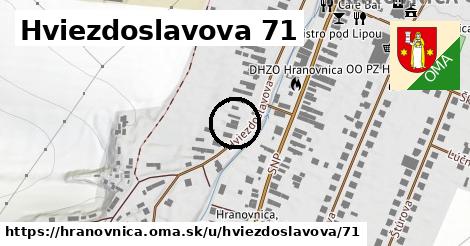 Hviezdoslavova 71, Hranovnica