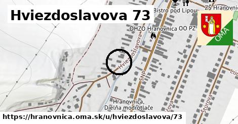Hviezdoslavova 73, Hranovnica