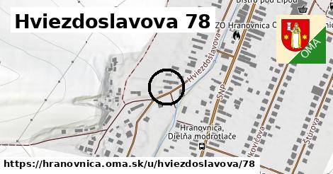 Hviezdoslavova 78, Hranovnica