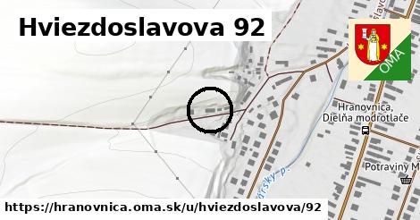Hviezdoslavova 92, Hranovnica