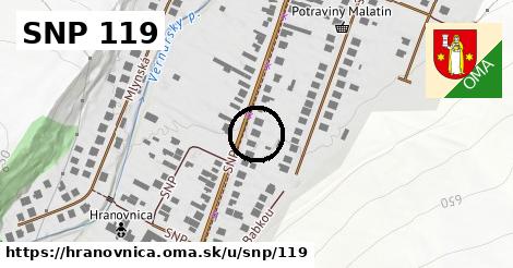 SNP 119, Hranovnica