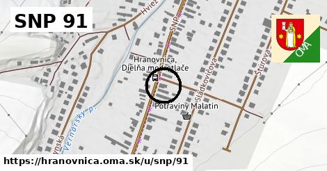 SNP 91, Hranovnica