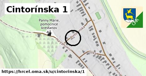 Cintorínska 1, Hrčeľ