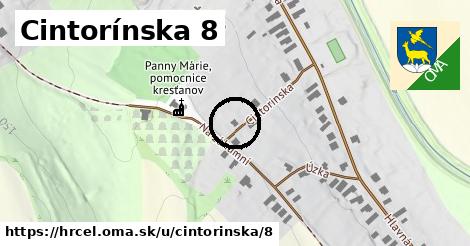 Cintorínska 8, Hrčeľ