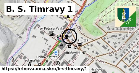 B. S. Timravy 1, Hriňová