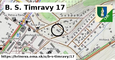 B. S. Timravy 17, Hriňová