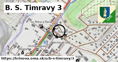 B. S. Timravy 3, Hriňová