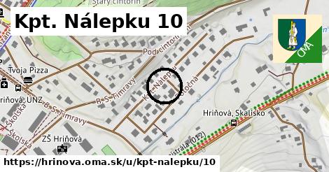 Kpt. Nálepku 10, Hriňová