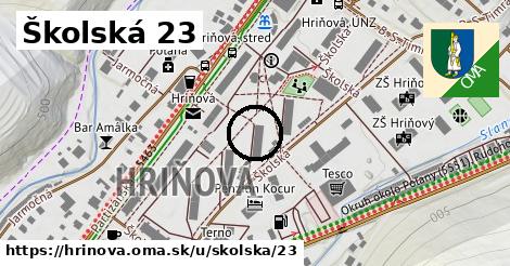 Školská 23, Hriňová