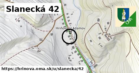 Slanecká 42, Hriňová