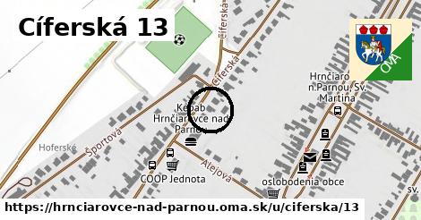 Cíferská 13, Hrnčiarovce nad Parnou