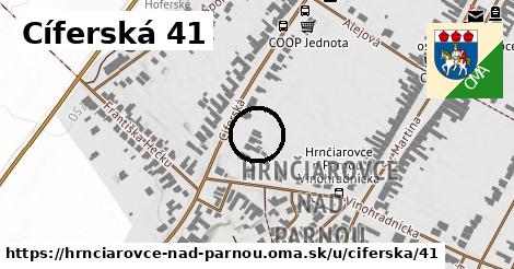 Cíferská 41, Hrnčiarovce nad Parnou