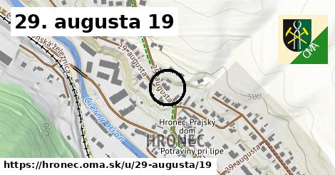 29. augusta 19, Hronec