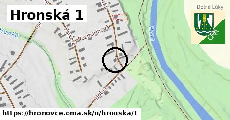 Hronská 1, Hronovce