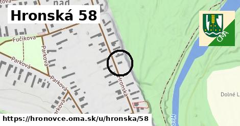 Hronská 58, Hronovce