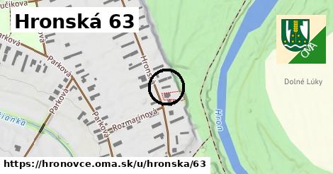 Hronská 63, Hronovce