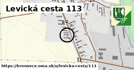Levická cesta 113, Hronovce