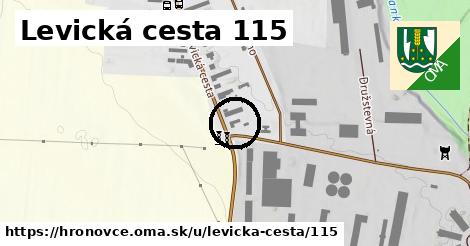 Levická cesta 115, Hronovce