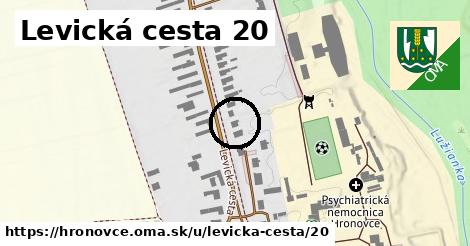 Levická cesta 20, Hronovce