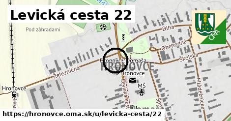 Levická cesta 22, Hronovce