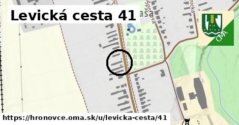 Levická cesta 41, Hronovce