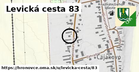 Levická cesta 83, Hronovce