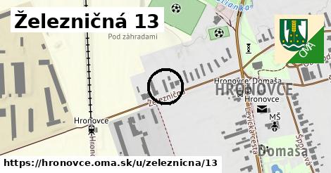 Železničná 13, Hronovce