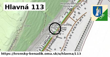 Hlavná 113, Hronský Beňadik