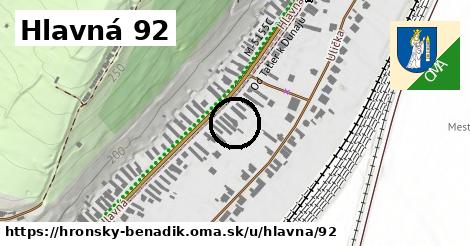 Hlavná 92, Hronský Beňadik