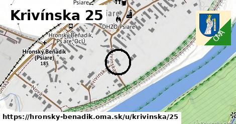 Krivínska 25, Hronský Beňadik