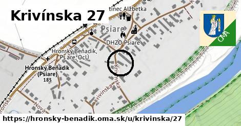 Krivínska 27, Hronský Beňadik