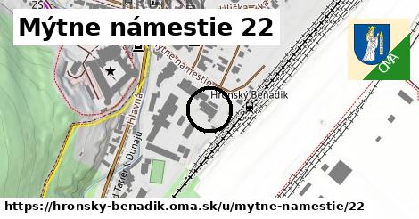 Mýtne námestie 22, Hronský Beňadik