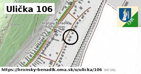 Ulička 106, Hronský Beňadik