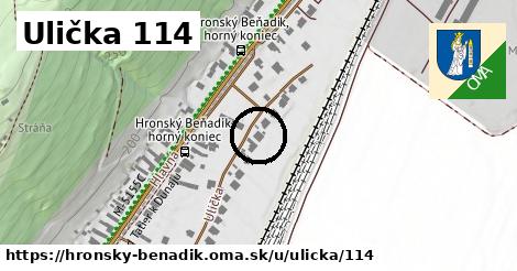 Ulička 114, Hronský Beňadik