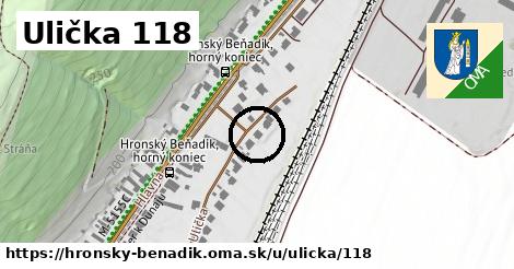Ulička 118, Hronský Beňadik