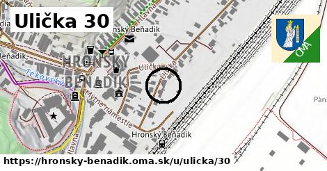 Ulička 30, Hronský Beňadik