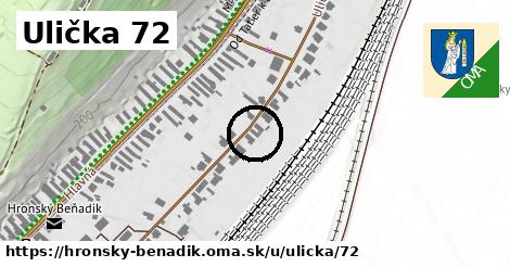 Ulička 72, Hronský Beňadik