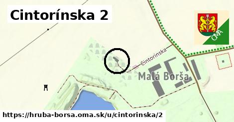 Cintorínska 2, Hrubá Borša