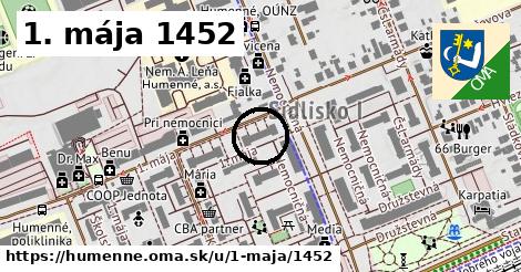 1. mája 1452, Humenné