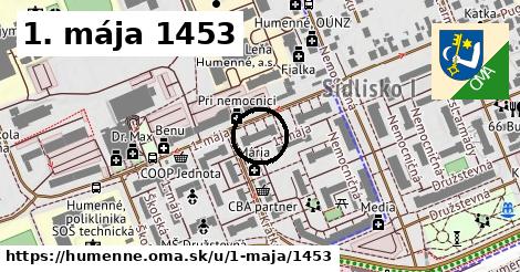 1. mája 1453, Humenné