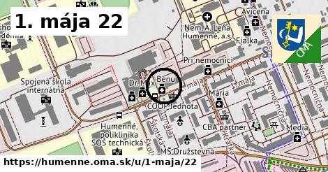 1. mája 22, Humenné