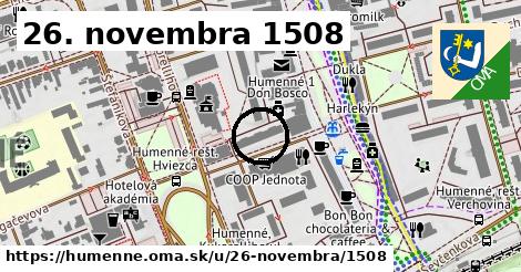 26. novembra 1508, Humenné