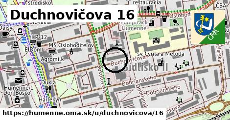 Duchnovičova 16, Humenné