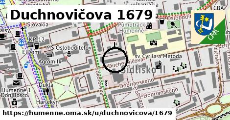 Duchnovičova 1679, Humenné